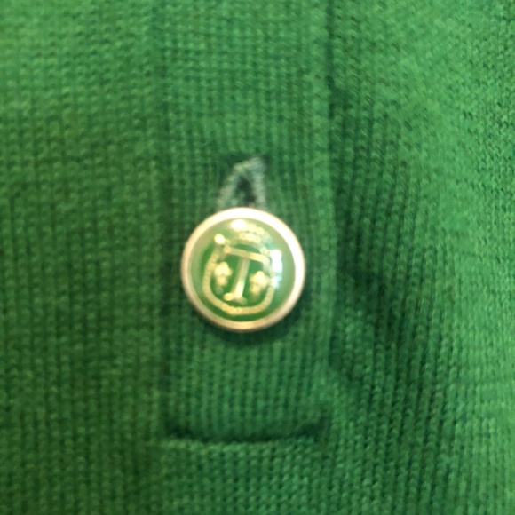 Talbots NWT Green polo button shirt  short sleeve size misses XL - Picture 2 of 7